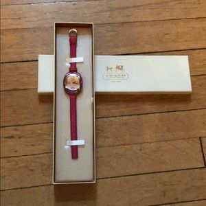 Patent Leather coach watch